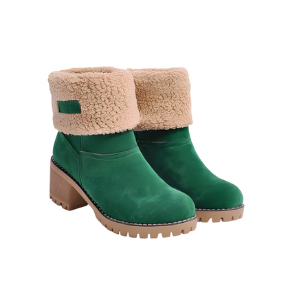 Bottes Femme Hiver Chaudes et Imperméables avec Semelle Antidérapante