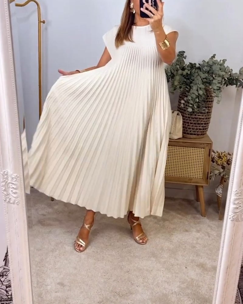 Robe longue Femme Tissu confortable Coupe fluide avec poches