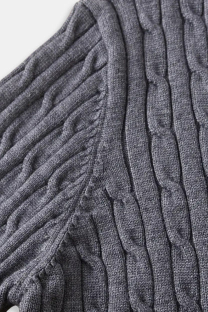 Pull à côtes zippé élégant pour homme