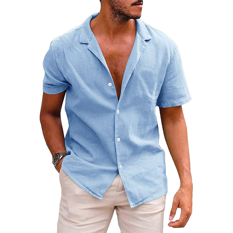 Chemise Homme Décontractée pour Été