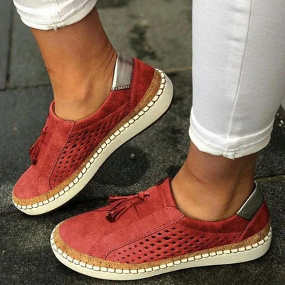 Chaussures Loafers Homme Élégantes à Pompons en Cuir