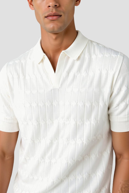Chemise Polo Homme Blanche Classique Élégante
