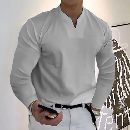 Polo Homme Classique Manches Longues Séchage Ultra-Rapide