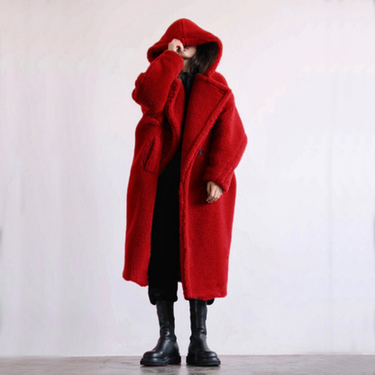 Manteau femme hivernal long et chaud