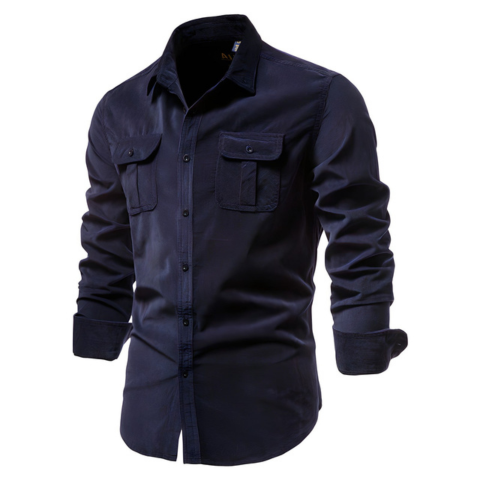 Chemise Homme Manches Longues Classique et Confortable