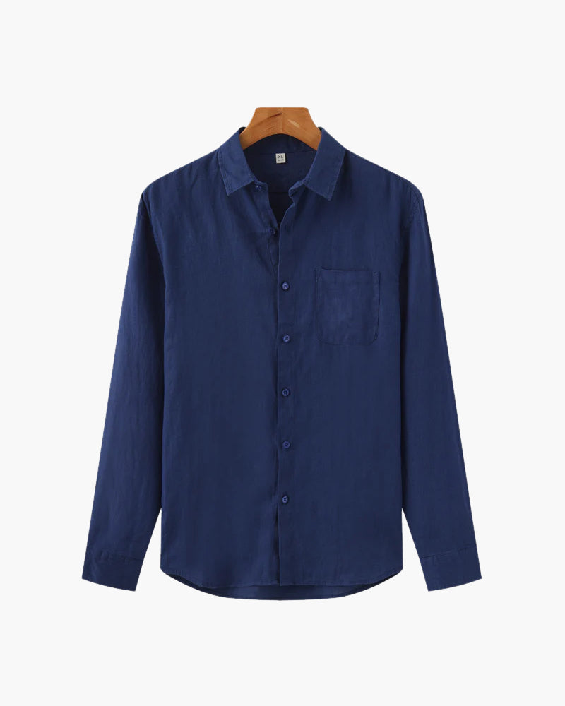 Chemise Homme Léger Lin Coton Été