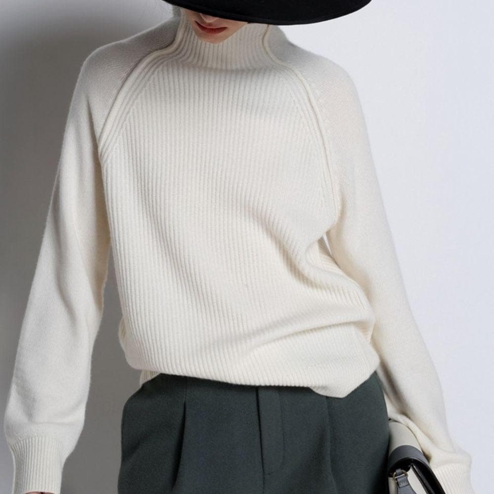 Pull Femme Col Roulé Doux et Chaud pour Automne