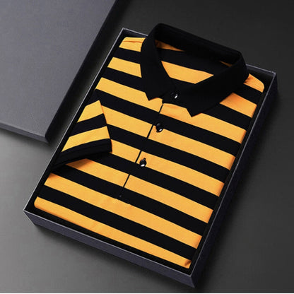 Chemise Polo Rayée Homme Classique