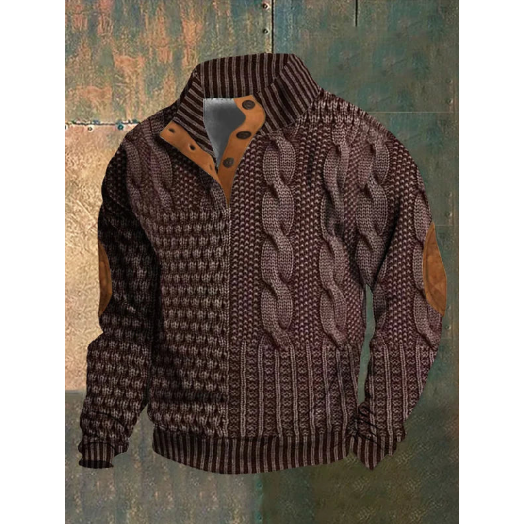 Pull Homme Hiver Laine Chaud et Confortable