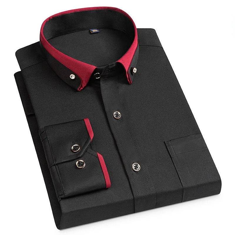 Chemise Homme Classique sans Cravate pour tous les jours - BerlinGlamour