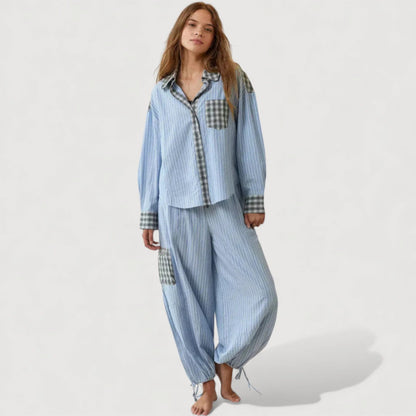 Pyjama Deux Pièces Homme Confort Léger Respirant