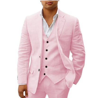 Costume Homme Classique Noir Trois Pièces