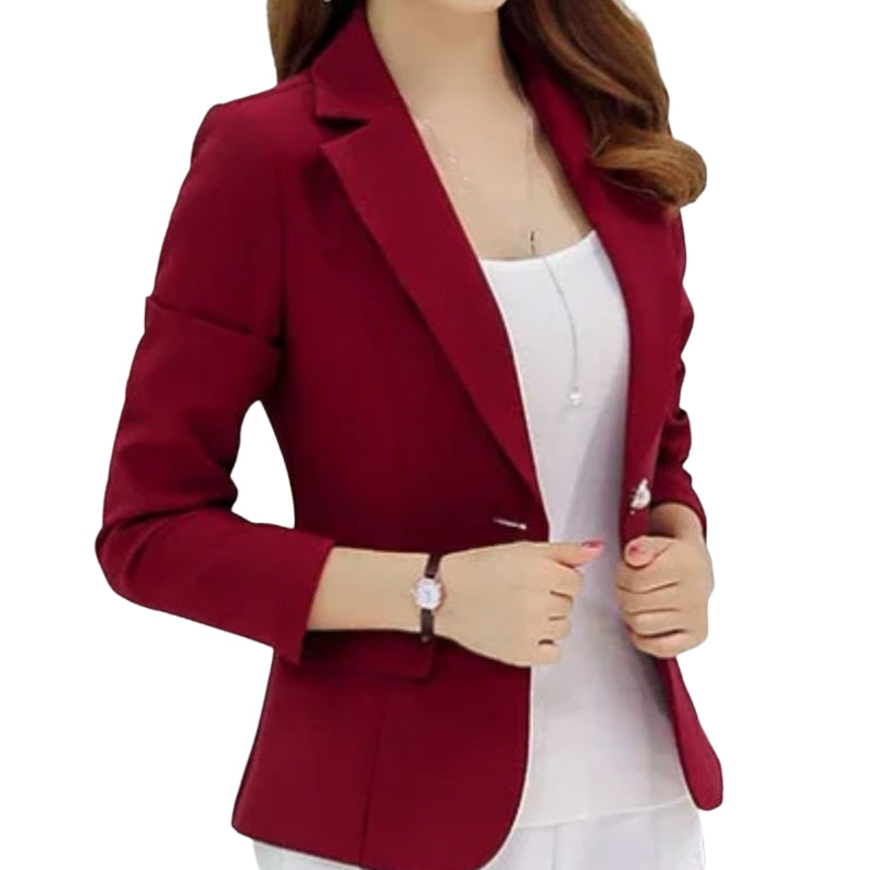 Blazer Élégant Manches Longues Zip Dégradé