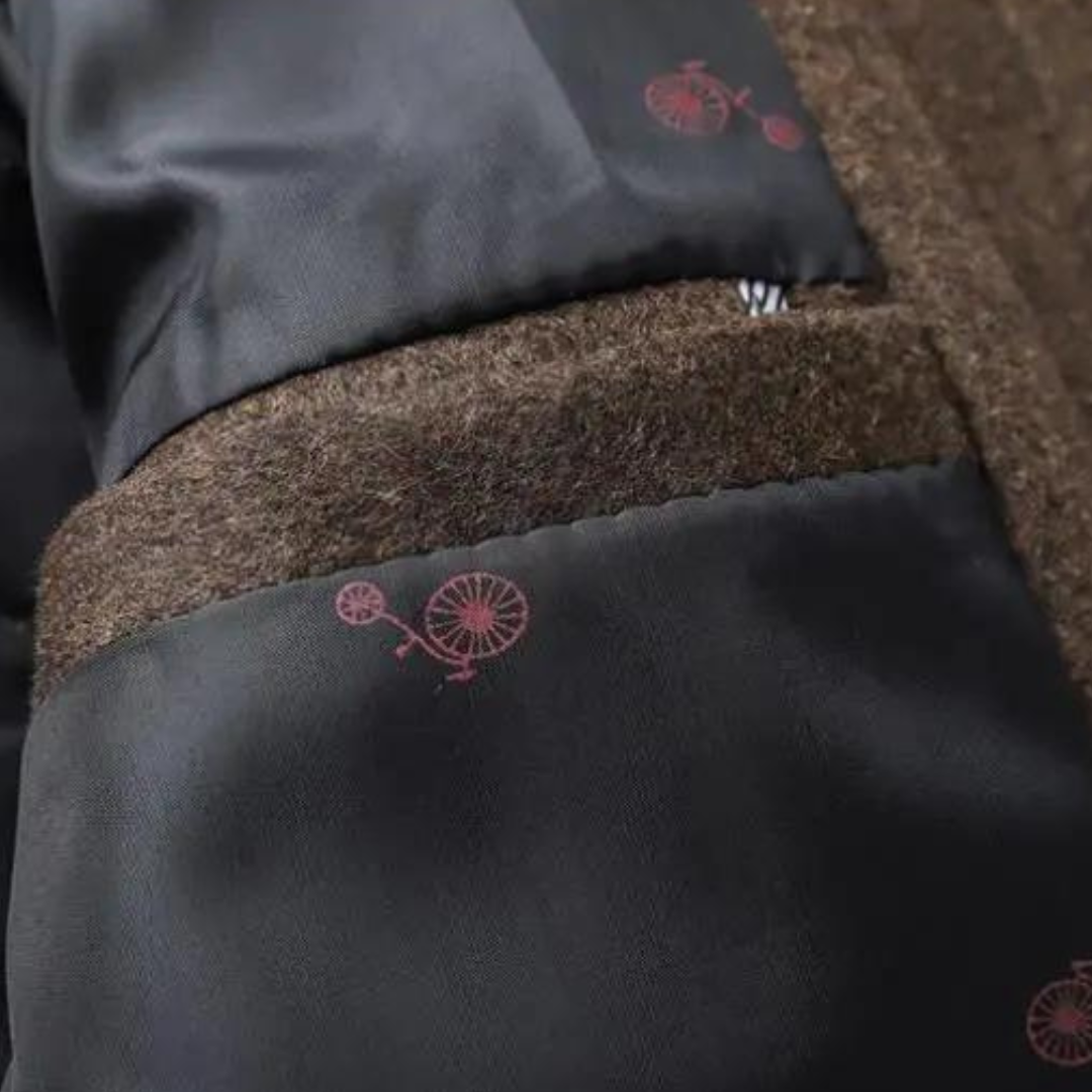 Manteau Hiver Homme en Laine - Manteau Élégant avec Col Montant et Doublure Chaude