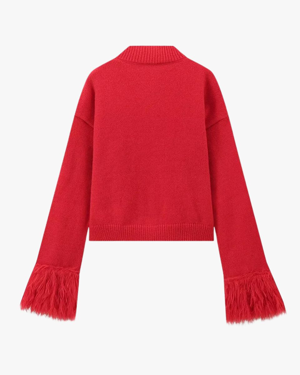 Cardigan Femme Boutons et Manches Tombantes