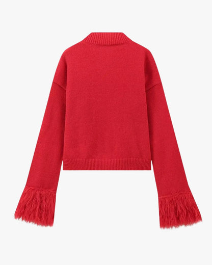 Cardigan Femme Boutons et Manches Tombantes