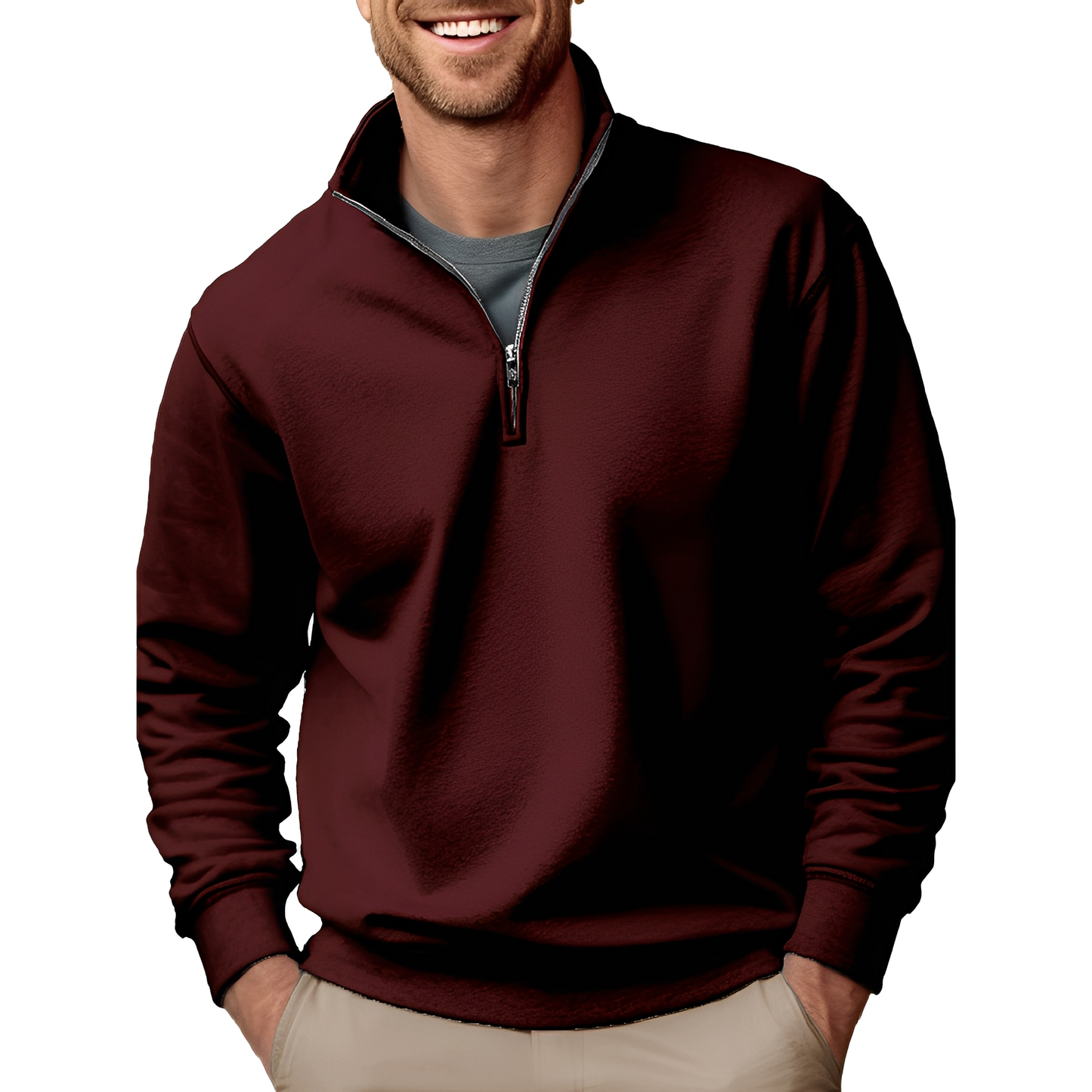 Pull Homme Zippé Classe et Confortable pour Tous les Jours - PanierRoyale