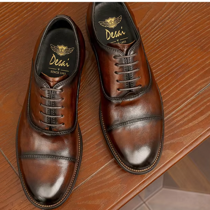 Chaussures homme cuir brun casual - PanierRoyale