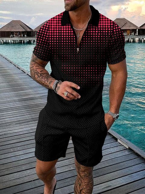 Costume Homme Décontracté imprimé couleur