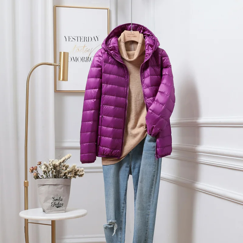 Parka Femme Hiver à Capuche et Fermeture Éclair