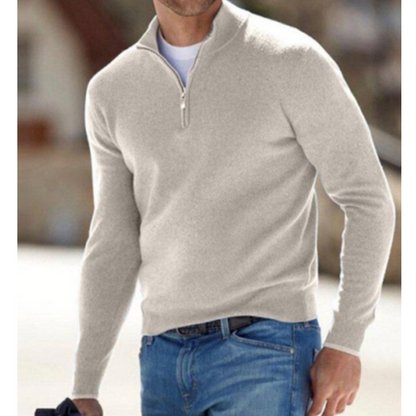 Pull Homme Hiver Chaud et Élégant Zippé