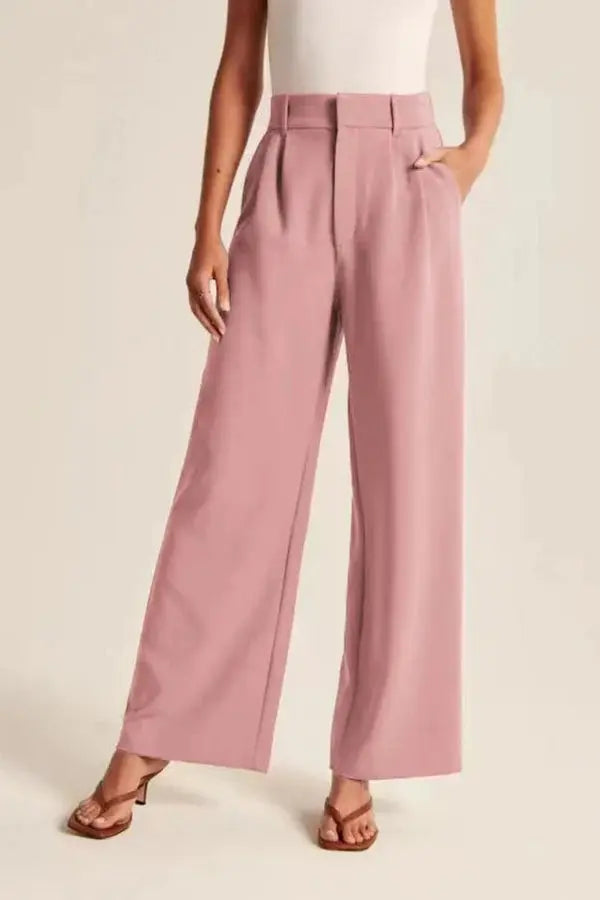 Pantalon Large Évasé Haut de Gamme Classique
