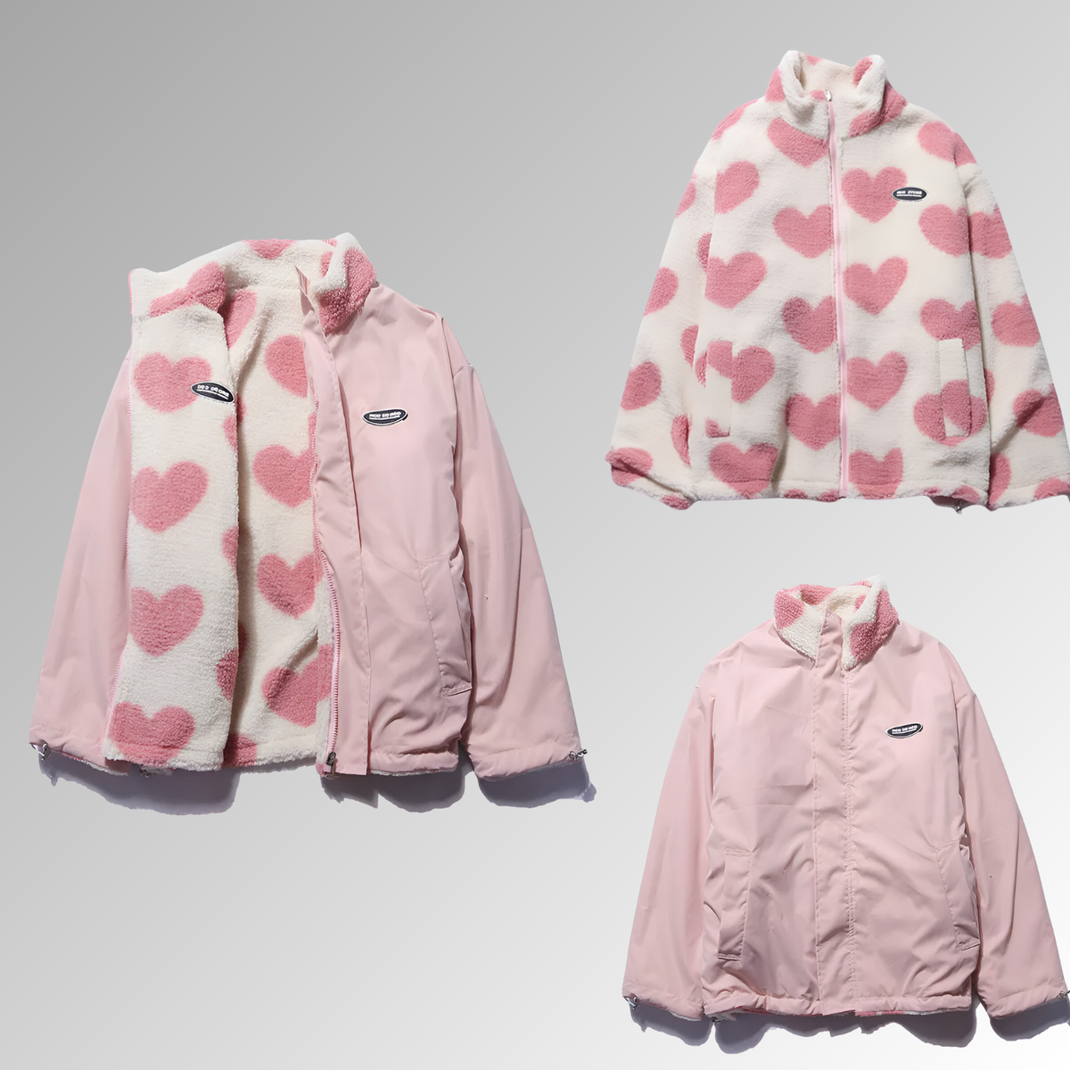 Manteau Peluche Double Face Coupe Confortable