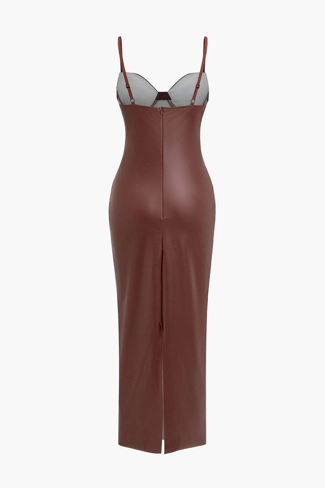 Robe en Cuir Longue Élégante et Séxy