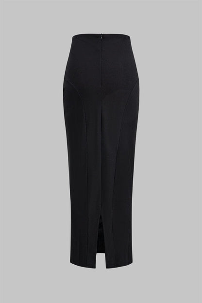 Robe Deux Pièces Élégante Corsage et Jupe Pencil