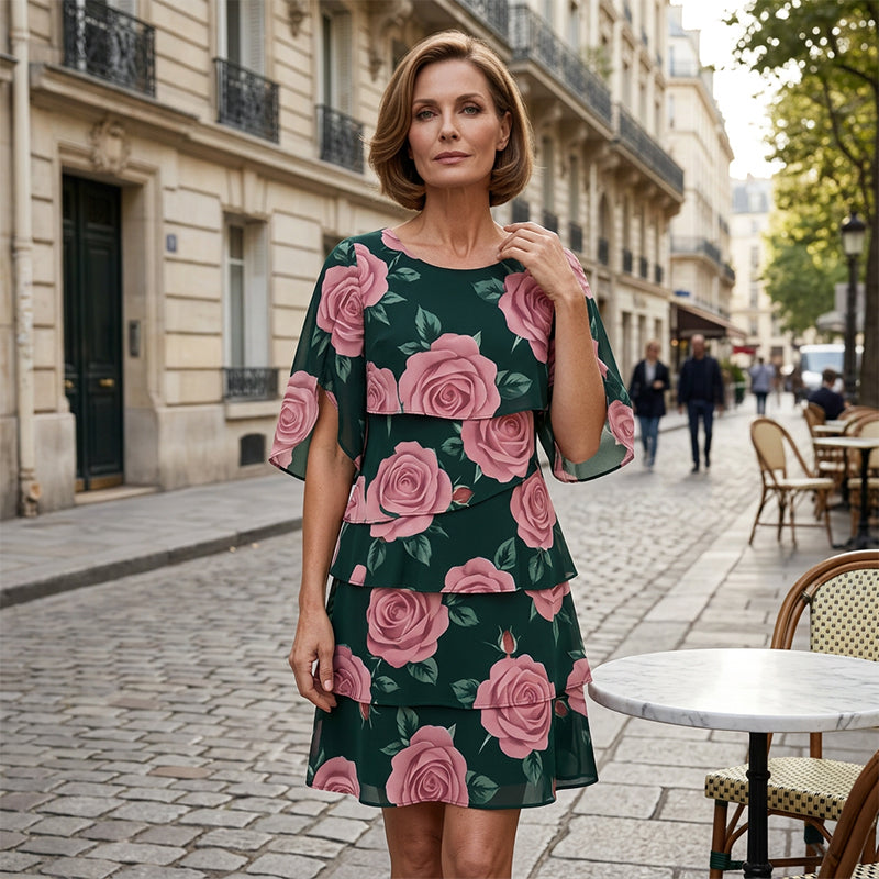 Robe Femme Fluide Motif Floral Coupe Ample