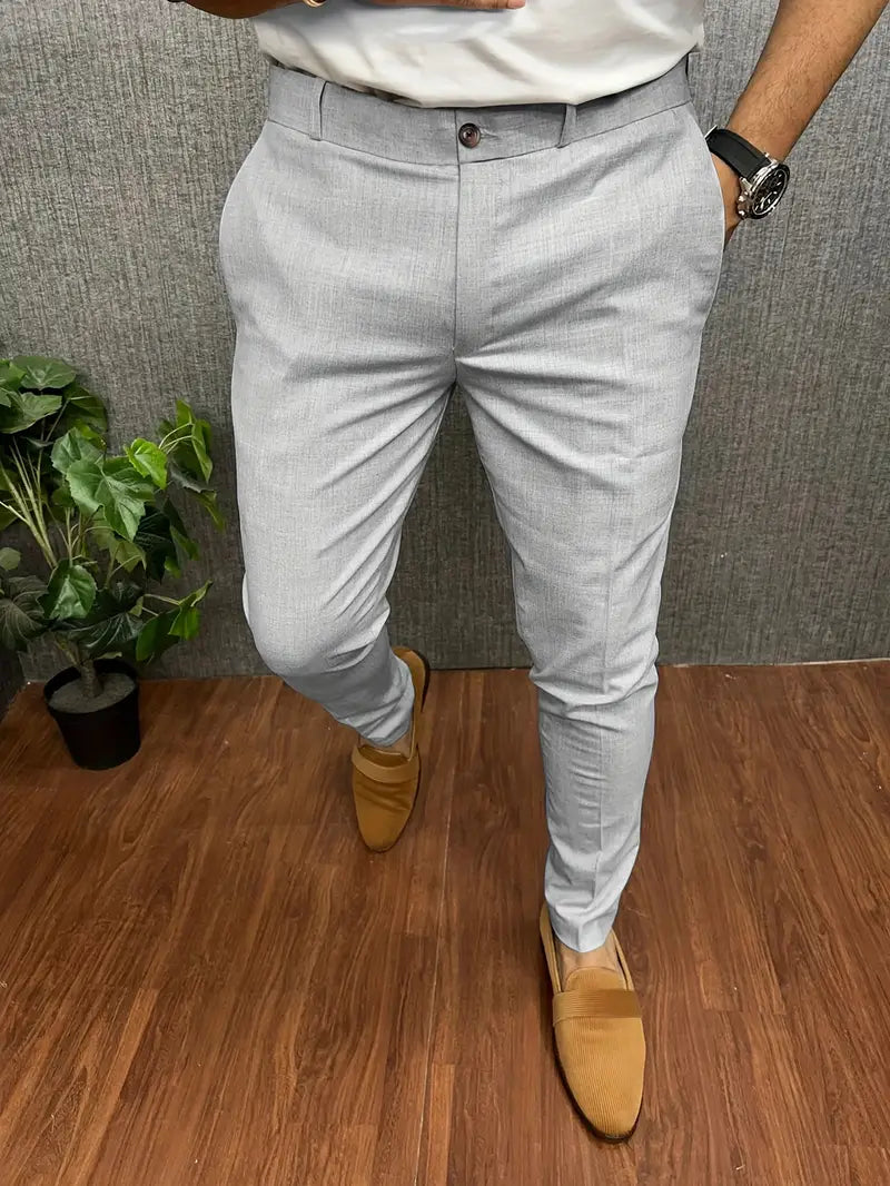 Pantalon Homme Élégant Noir Moderne