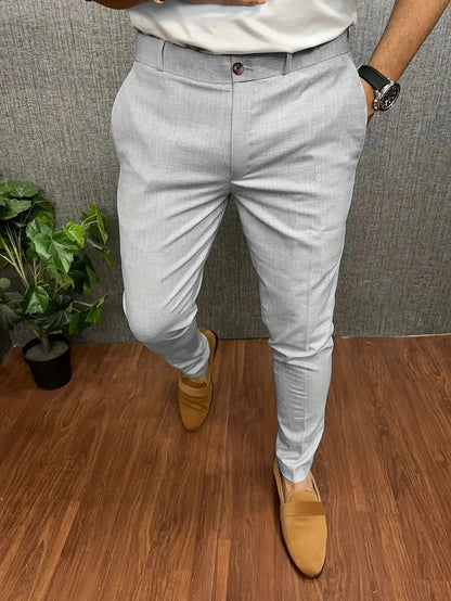 Pantalon Homme Élégant Noir Moderne