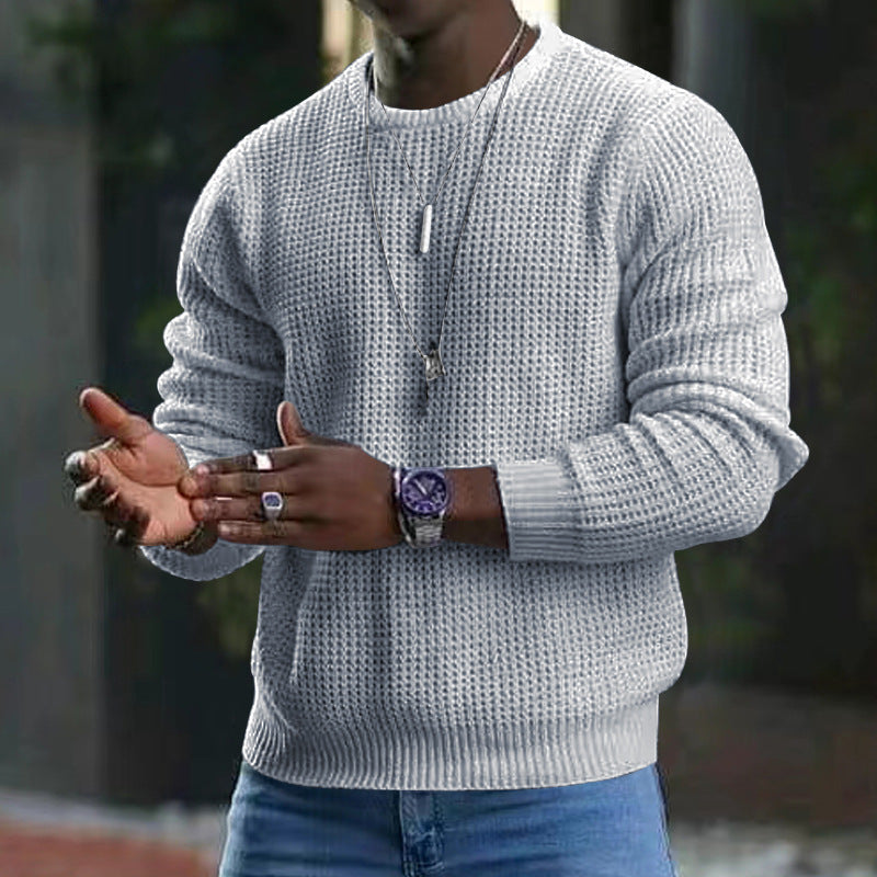 Pull Homme Classique Manches Longues Coton