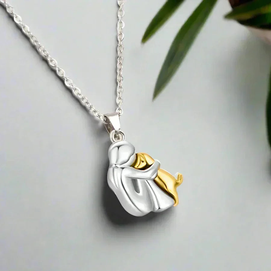 Collier Unisexe Bijou Symbolique Design pour Amoureux des Chiens
