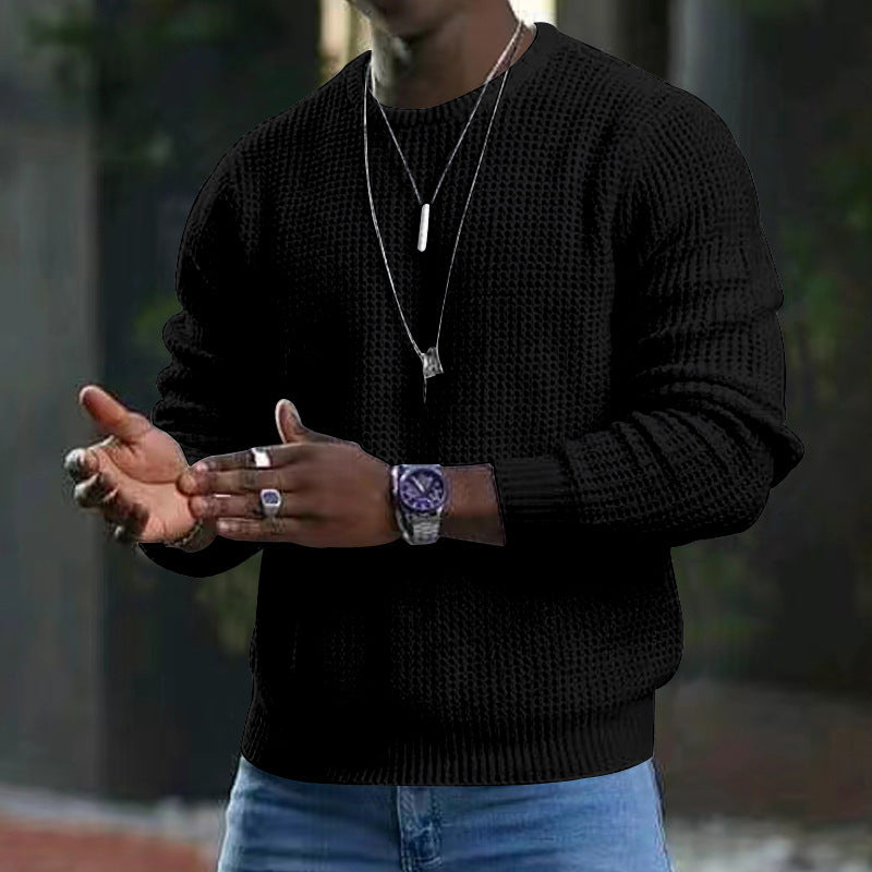 Pull Homme Classique Manches Longues Coton