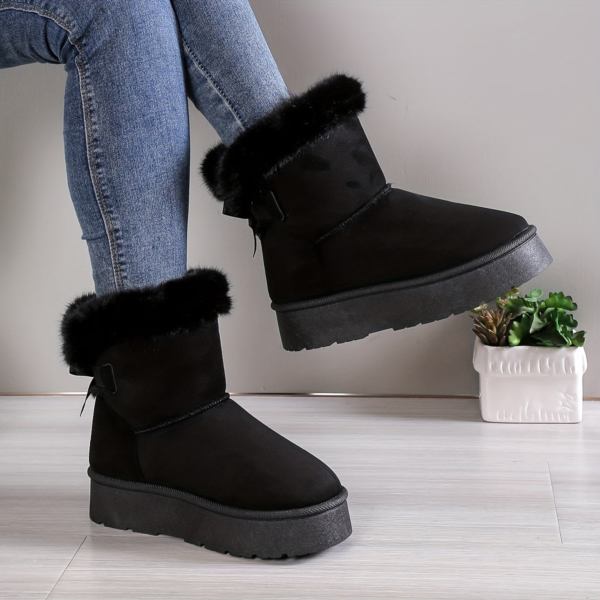 Bottes Hiver Femme Fourrées et Douces