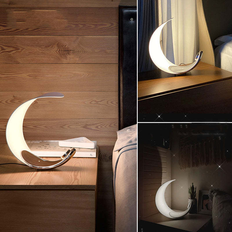 Lampe de Table LED Design en Forme de Croissant