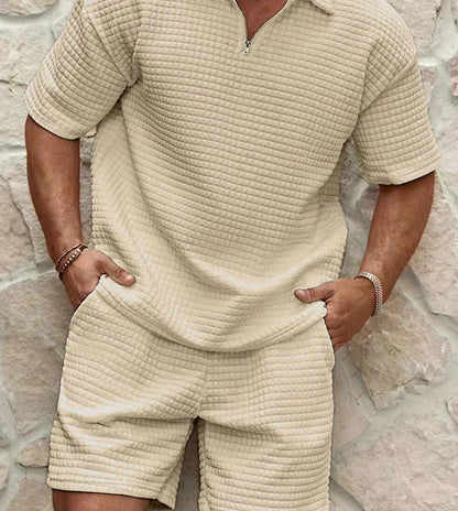Débardeur Homme Court Manches Zip