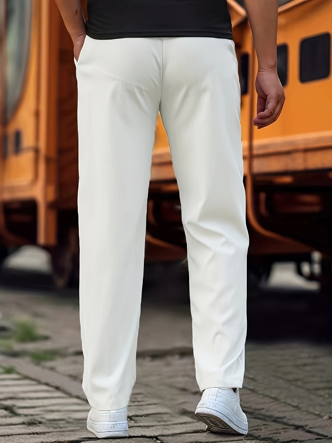 Pantalon Homme Élégant et Confortable pour la Vie Quotidienne