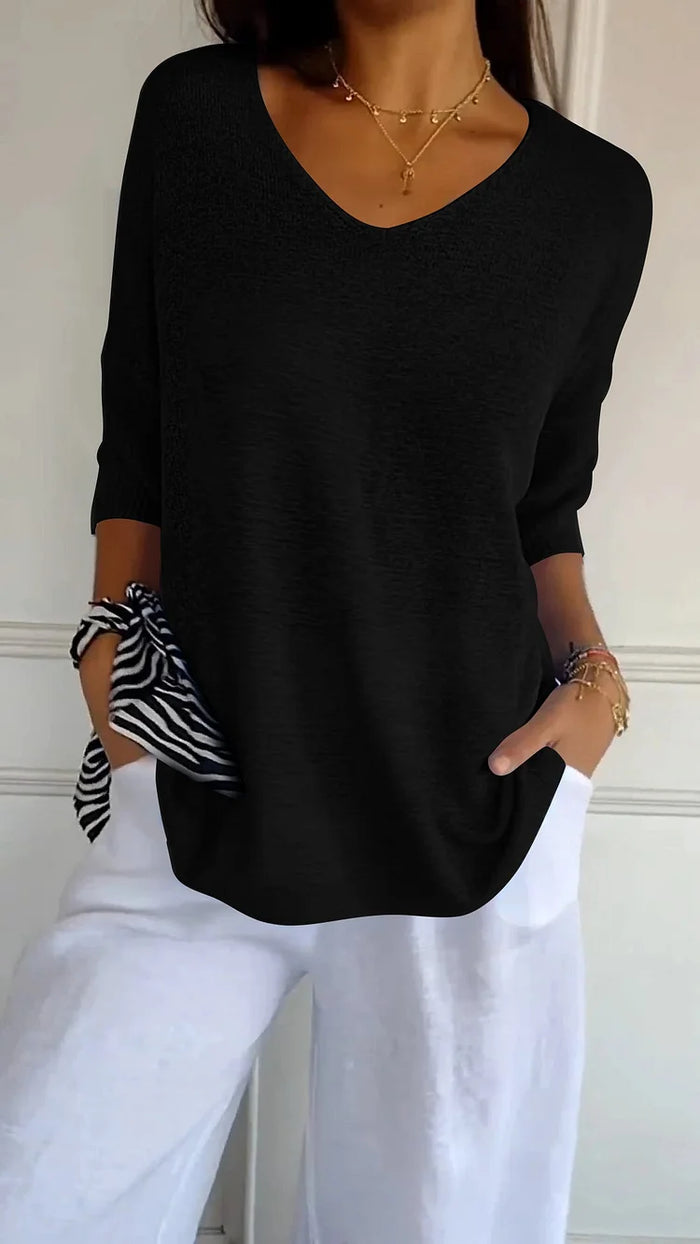 Pull Femme Rose Pastel Manches Courtes Chic