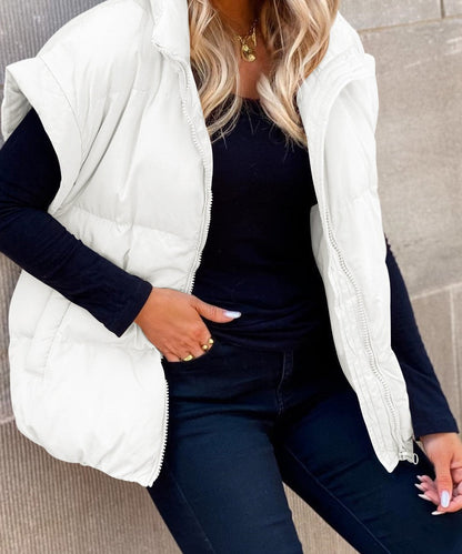 Gilet Matelassé Tendance Pour Femme | Sans Manches