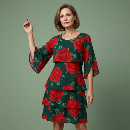 Robe Femme Fluide Motif Floral Coupe Ample
