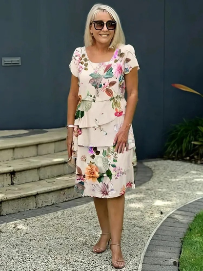 Robe Femme Imprimé Floral Coupe Flat­teuse