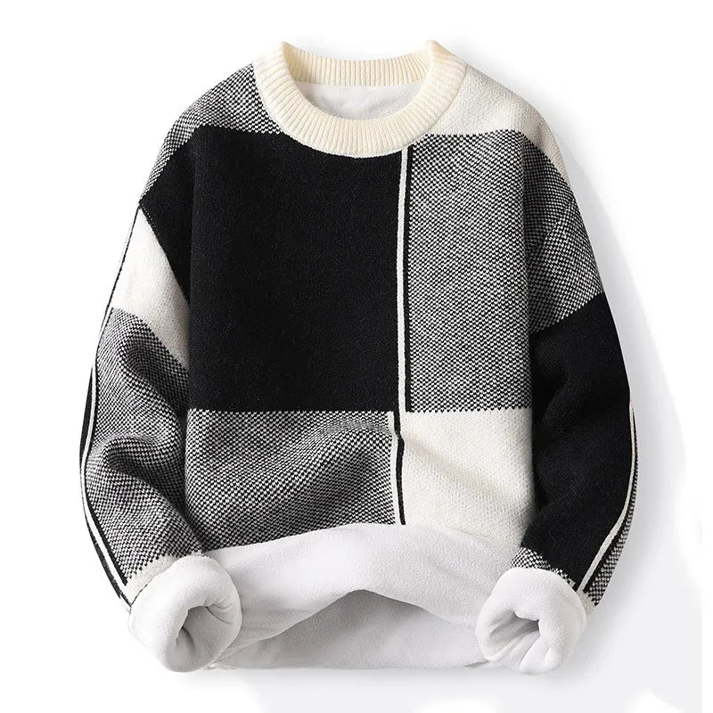 Pull Homme Color Block Col Rond pour Printemps - BerlinGlamour