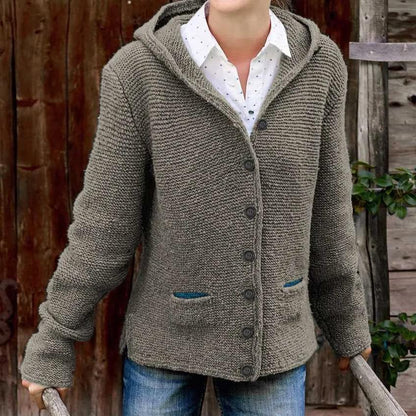 Veste Tricotée Femme Chic avec Boutons