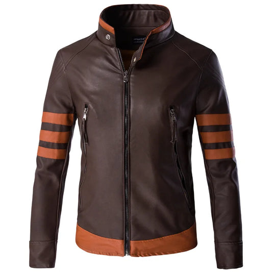 Blouson Cuir Homme Élégant et Réglementé - BerlinGlamour