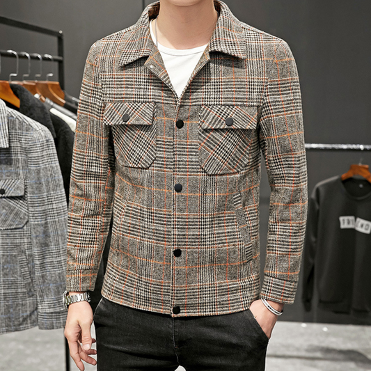 DALE - Veste à Motifs Carreaux pour Hommes