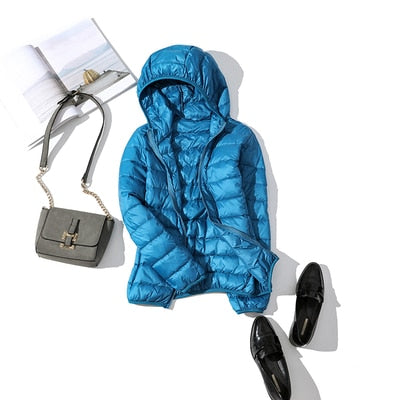 Veste Hiver Femme Courte Élégante Brillante