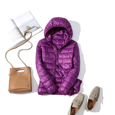 Veste Hiver Femme Courte Élégante Brillante