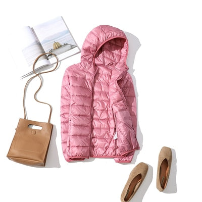 Veste Hiver Femme Courte Élégante Brillante